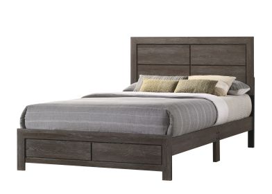 Hopkins - Queen Bed In One Box - Brown