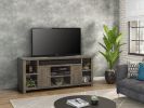 Bridgevine Home Joshua Creek 64 inch TV Stand Console for TVs up to 70 inches, No Assembly Required, Barnwood Finish