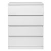 FCH Wood Simple 4-Drawer Dresser White